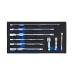 Комплект подовжувачів 1/2"/ 1/4"/ 3/8" (75 -225 мм) 9 ел. (ложемент) Vorfal V08272