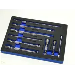Комплект подовжувачів 1/2"/ 1/4"/ 3/8" (75 -225 мм) 9 ел. (ложемент) Vorfal V08272